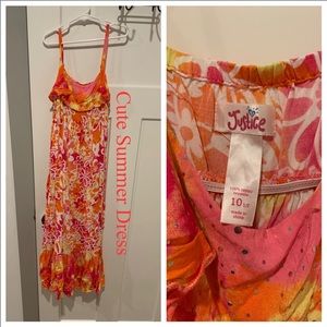 ❤️A floral pattern summer dress 🧡